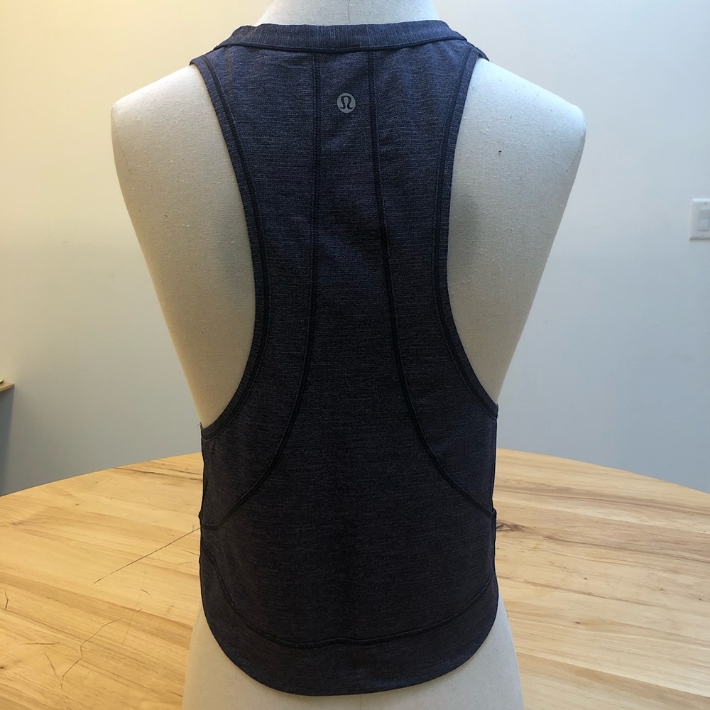 Lululemon Loose Cropped Racer back tank, in purple, size 4
